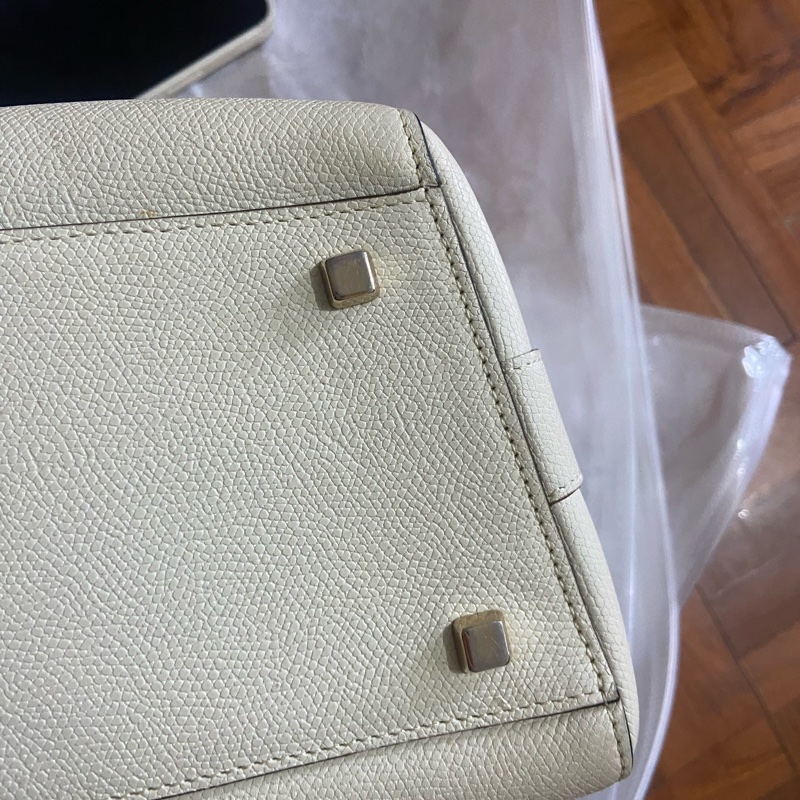 (官方已停產）valextra brera medium bag 中號 奶白色-7