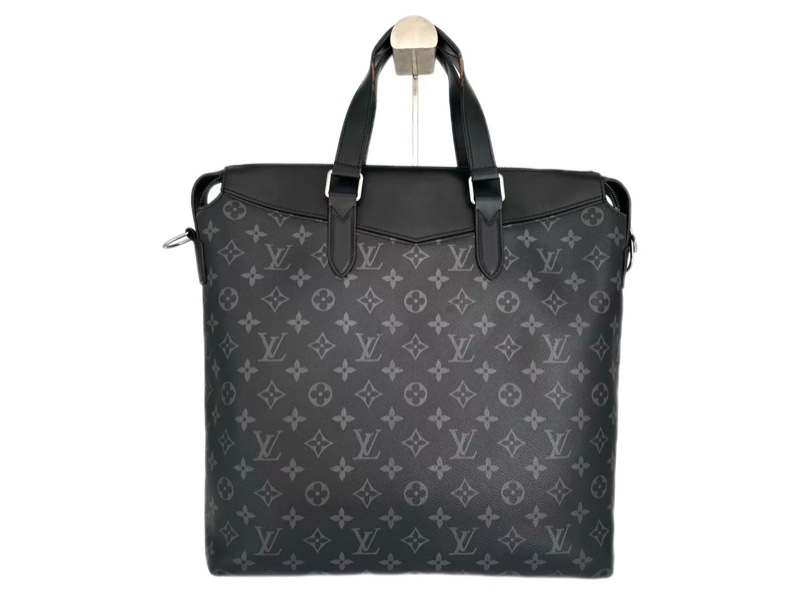 【全網最低價✨狀況超好】Louis Vuitton Explorer黑花拼皮男士公文包-1