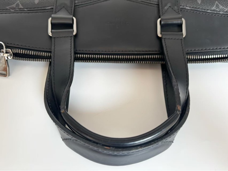 【全網最低價✨狀況超好】Louis Vuitton Explorer黑花拼皮男士公文包-3