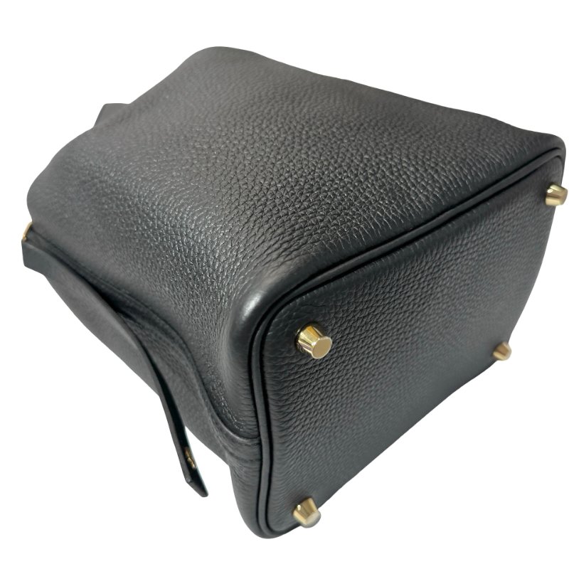 Unused HERMÈS Picotin 18 Handbag Black GHW-11
