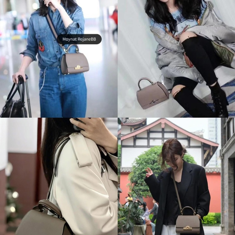 Moynat Rejane BB 灰銀-3