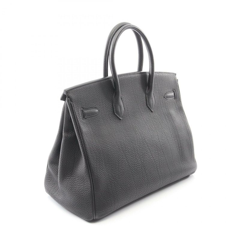黑色 Togo牛皮 Birkin 35 柏金包 手提包 □G刻 銀扣【HERMES 愛馬仕】-1