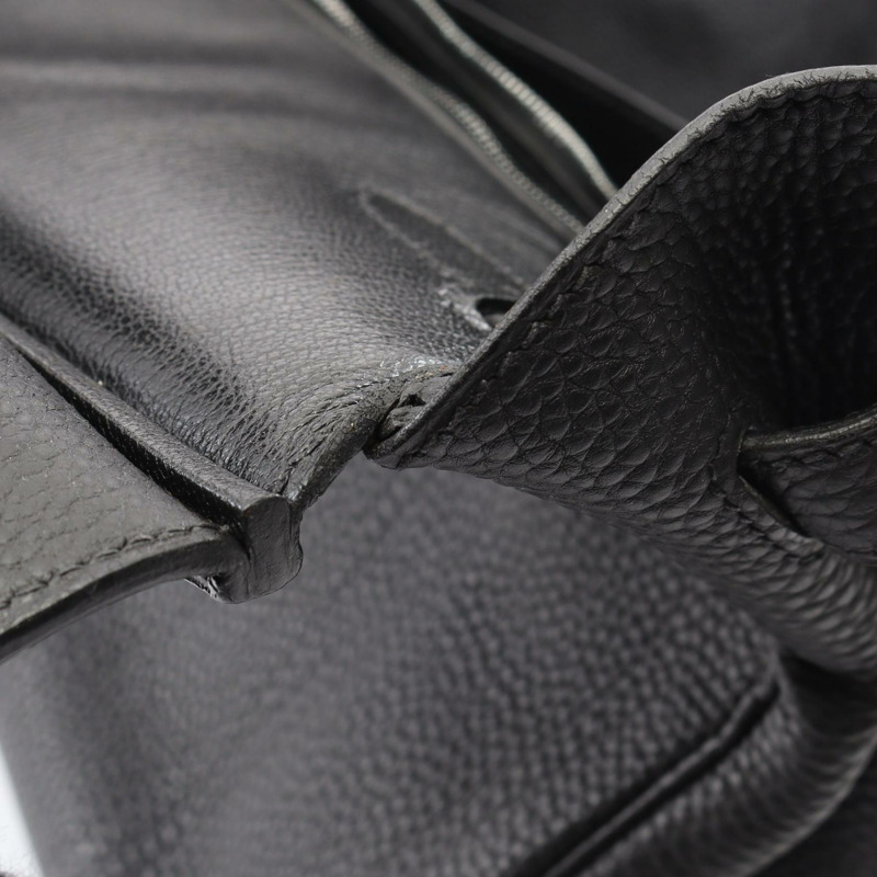 黑色 Togo牛皮 Birkin 35 柏金包 手提包 □G刻 銀扣【HERMES 愛馬仕】-9