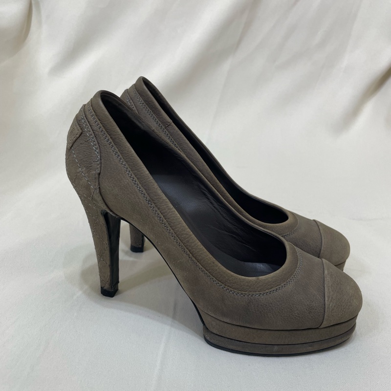 Chanel 菱格紋高跟鞋-3