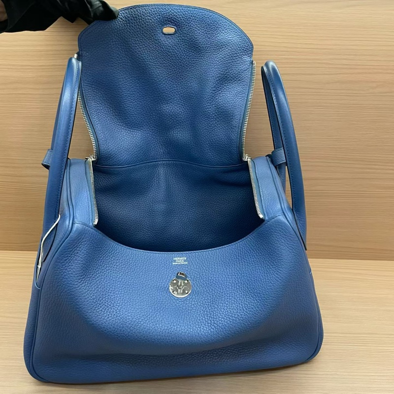 NO:C99 Hermes愛馬仕 LINDY深兰銀扣TC 34，2016年 X 無附件-6