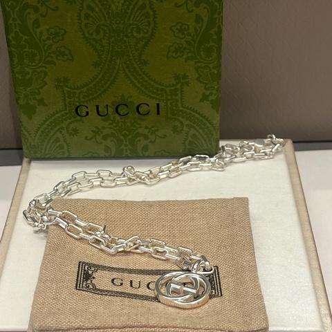 Gucci 古馳 雙G logo 項鍊