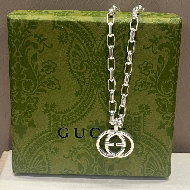 Gucci 古馳 雙G logo 項鍊-1
