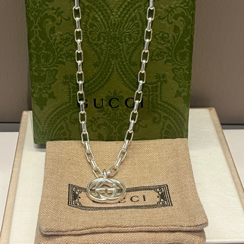 Gucci 古馳 雙G logo 項鍊-2