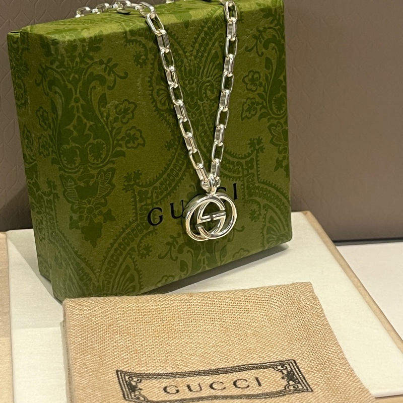 Gucci 古馳 雙G logo 項鍊-4