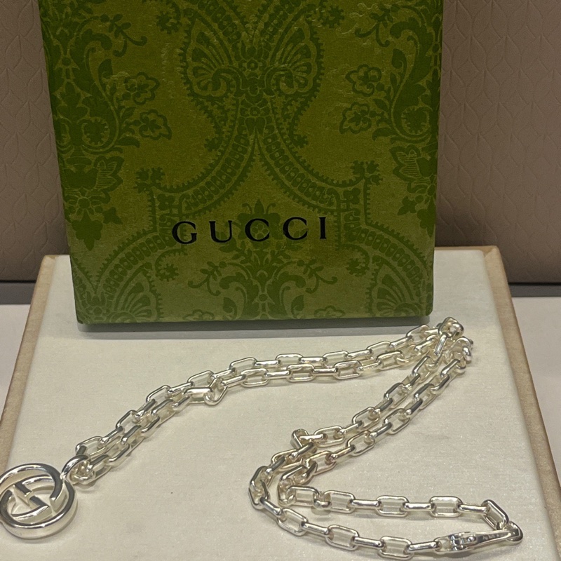 Gucci 古馳 雙G logo 項鍊-5