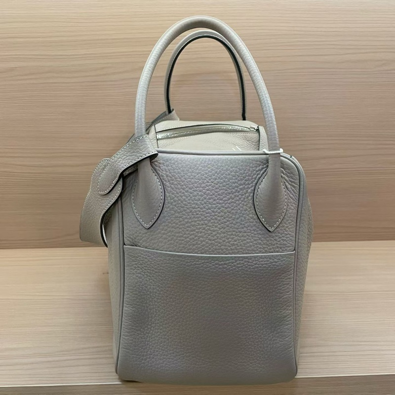 Hermes 愛馬仕 LINDY斑鳩灰 銀扣TC 34，2009年 框m 無附件-3