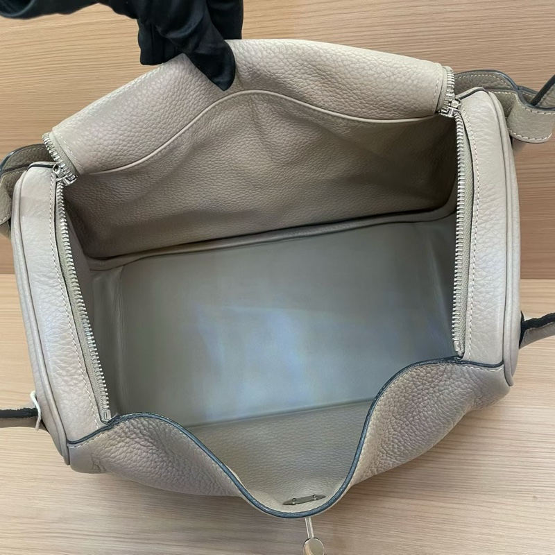 Hermes 愛馬仕 LINDY斑鳩灰 銀扣TC 34，2009年 框m 無附件-7