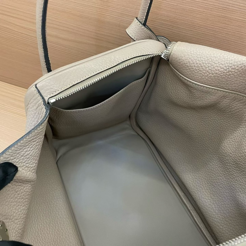 Hermes 愛馬仕 LINDY斑鳩灰 銀扣TC 34，2009年 框m 無附件-8