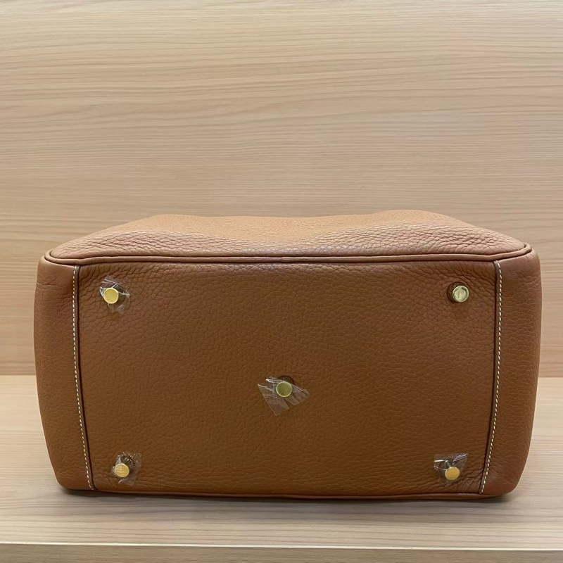 NO:C98 Hermes愛馬仕 LINDY 金棕色金扣TOGO 30，2017年 A  有塵袋 無盒子-4