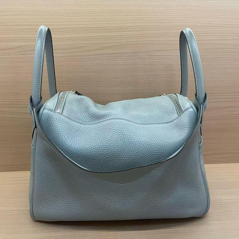 NO：C82 Hermes 愛馬仕 LINDY 灰色 銀扣TC 30 x刻 2016年 無附件-1