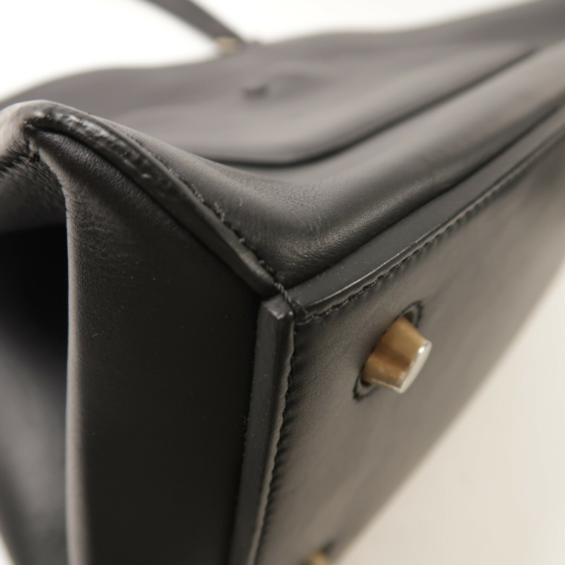 CELINE 牛皮皮革/馬毛Edge Bag手挽袋-10