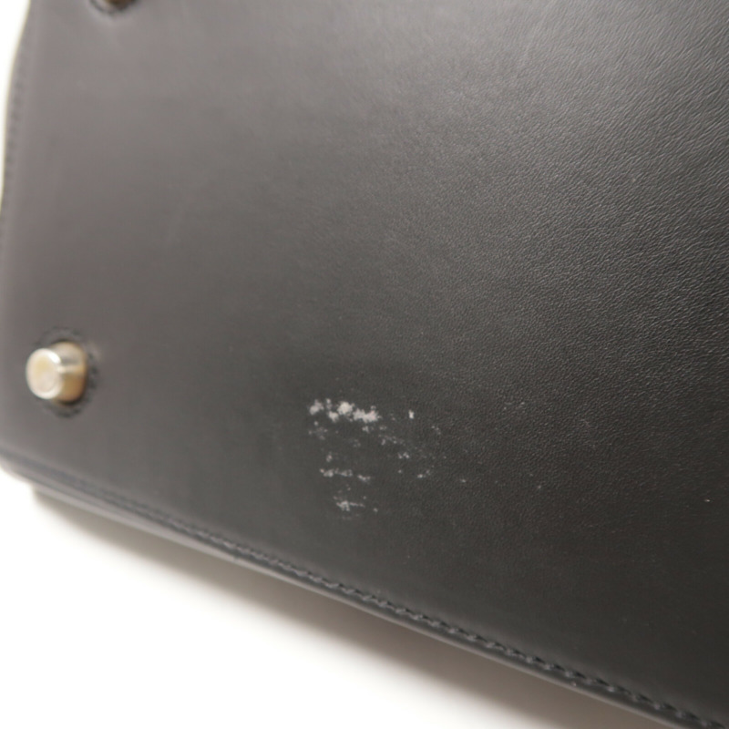 CELINE 牛皮皮革/馬毛Edge Bag手挽袋-12