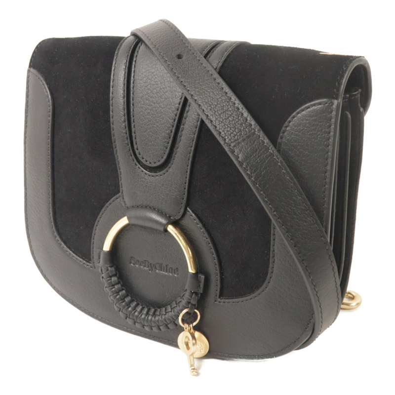 SEE BY CHLOE 麂皮/牛皮皮革Hana Small肩背袋-1