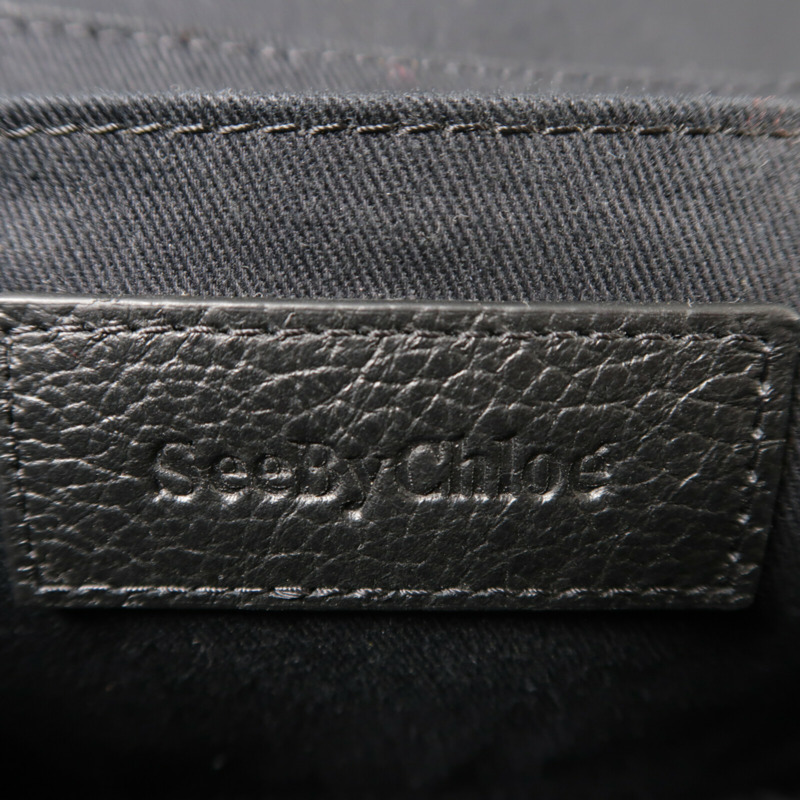 SEE BY CHLOE 麂皮/牛皮皮革Hana Small肩背袋-6