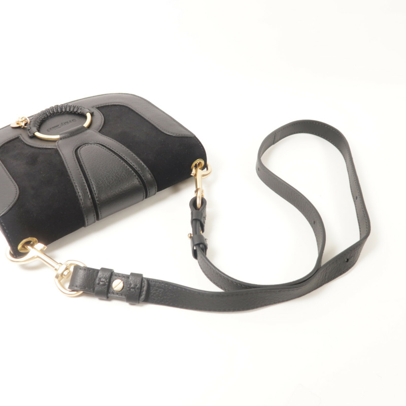 SEE BY CHLOE 麂皮/牛皮皮革Hana Small肩背袋-8