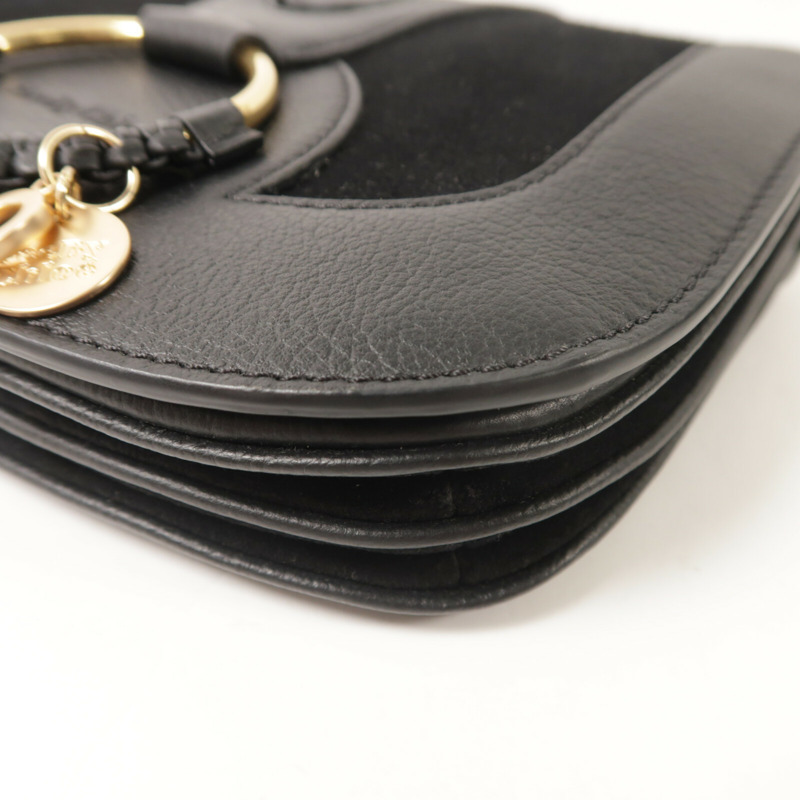 SEE BY CHLOE 麂皮/牛皮皮革Hana Small肩背袋-11