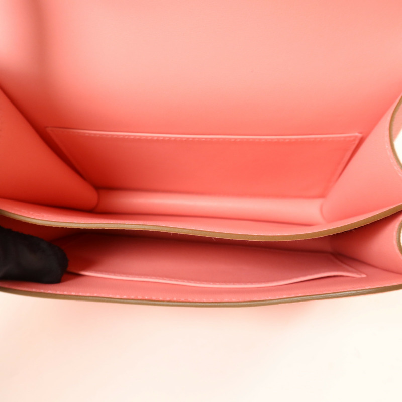 HERMES Epsom皮革Constance Mini肩背袋Rose Confetti-4