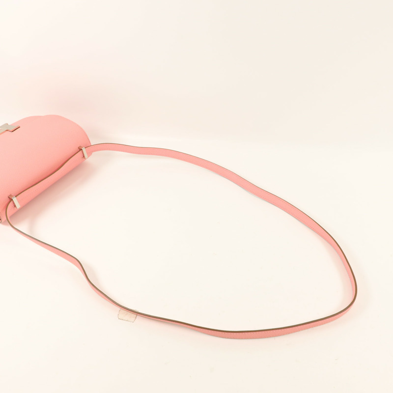 HERMES Epsom皮革Constance Mini肩背袋Rose Confetti-7