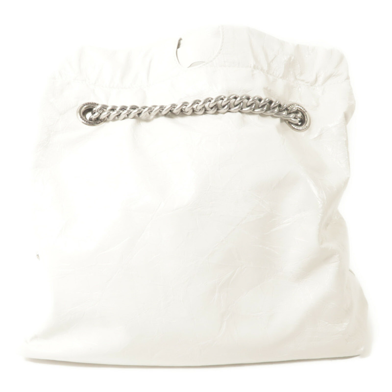 BALENCIAGA 牛皮皮革Crush Tote鏈帶肩背袋-2