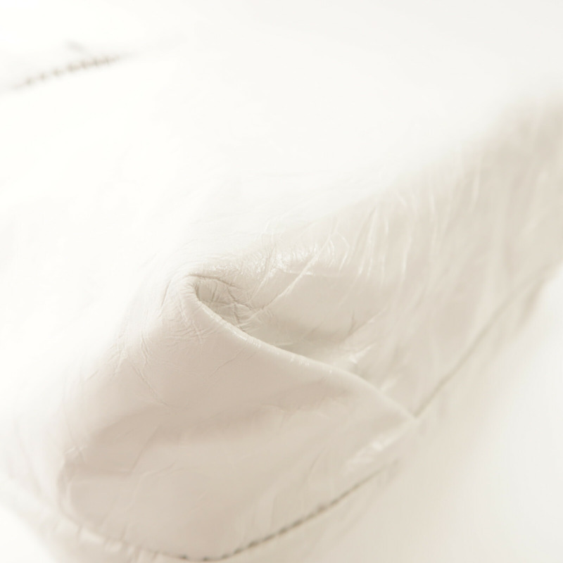 BALENCIAGA 牛皮皮革Crush Tote鏈帶肩背袋-11