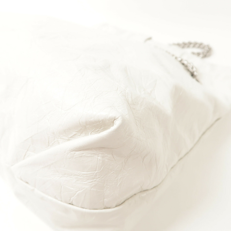 BALENCIAGA 牛皮皮革Crush Tote鏈帶肩背袋-12