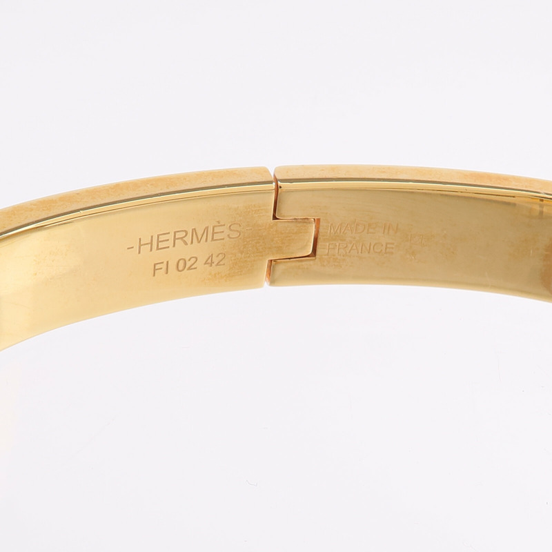 HERMES 金屬/琺瑯Mini Clic Chaine d'Ancre Bracelet手鐲-4