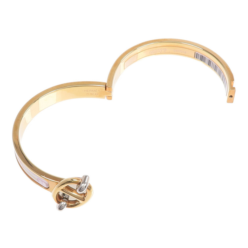 HERMES 金屬/琺瑯Mini Clic Chaine d'Ancre Bracelet手鐲-6