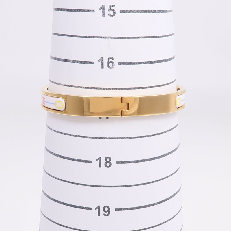 HERMES 金屬/琺瑯Mini Clic Chaine d'Ancre Bracelet手鐲-7