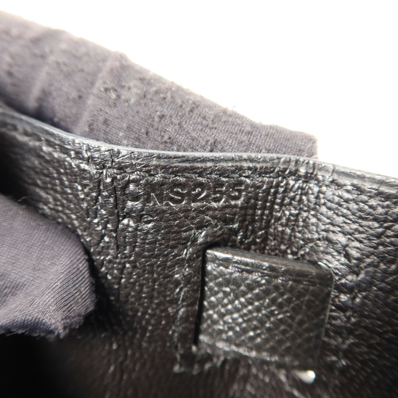 HERMES Epsom皮革Kelly 28手挽肩背兩用袋Noir-6