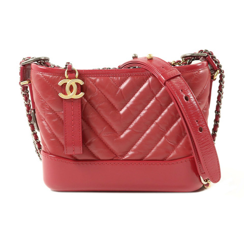 CHANEL 牛皮皮革Gabrielle Small鏈帶肩背袋