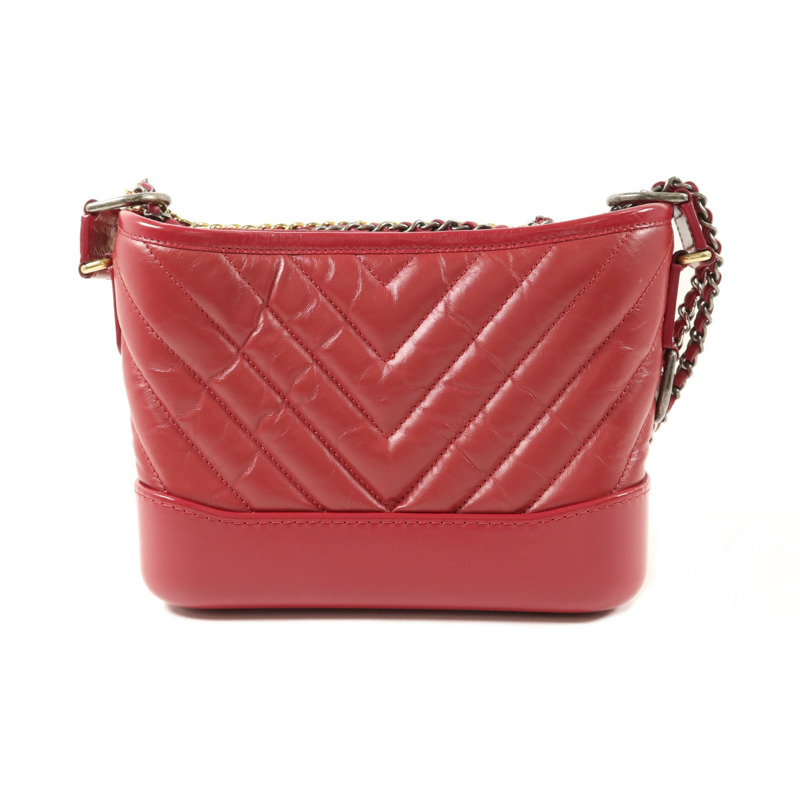 CHANEL 牛皮皮革Gabrielle Small鏈帶肩背袋-1