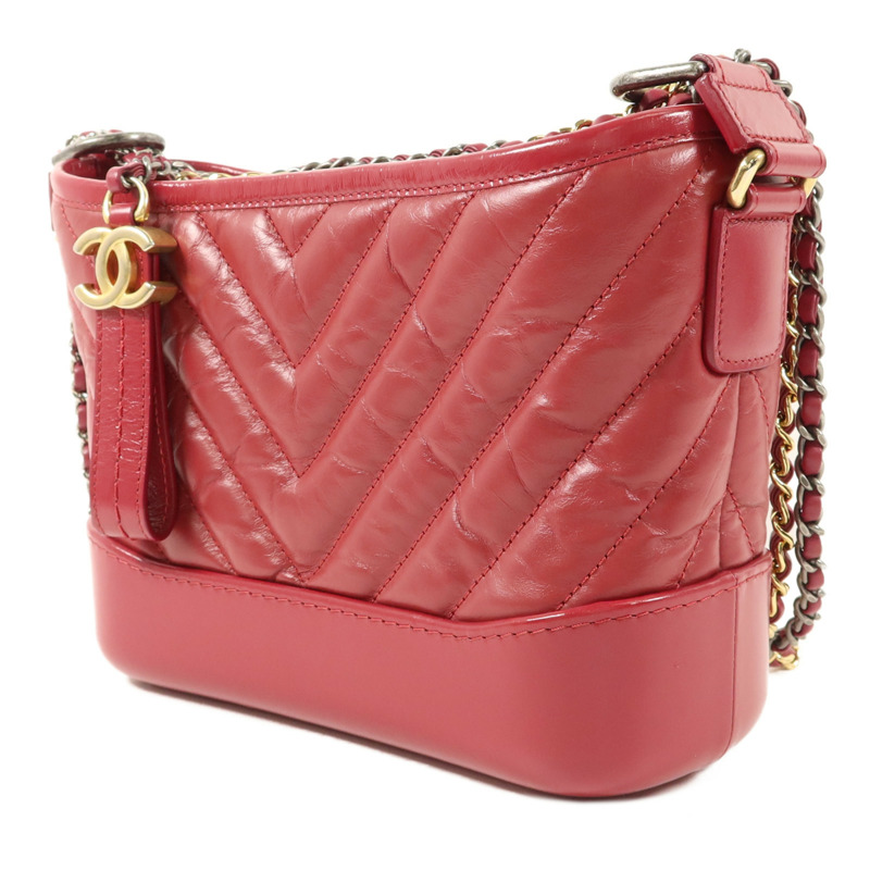 CHANEL 牛皮皮革Gabrielle Small鏈帶肩背袋-2