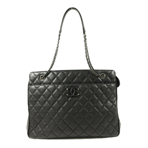 CHANEL 牛皮皮革Quilted Frame In Chain Tote手挽袋