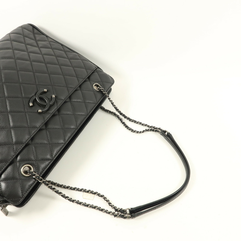 CHANEL 牛皮皮革Quilted Frame In Chain Tote手挽袋-8