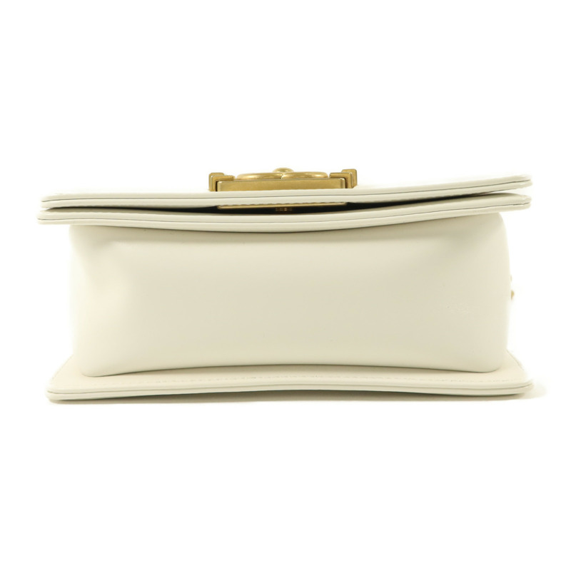 CHANEL 牛皮皮革Mini Boy鏈帶肩背袋-3