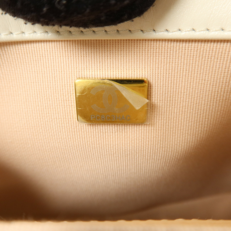 CHANEL 牛皮皮革Mini Boy鏈帶肩背袋-6