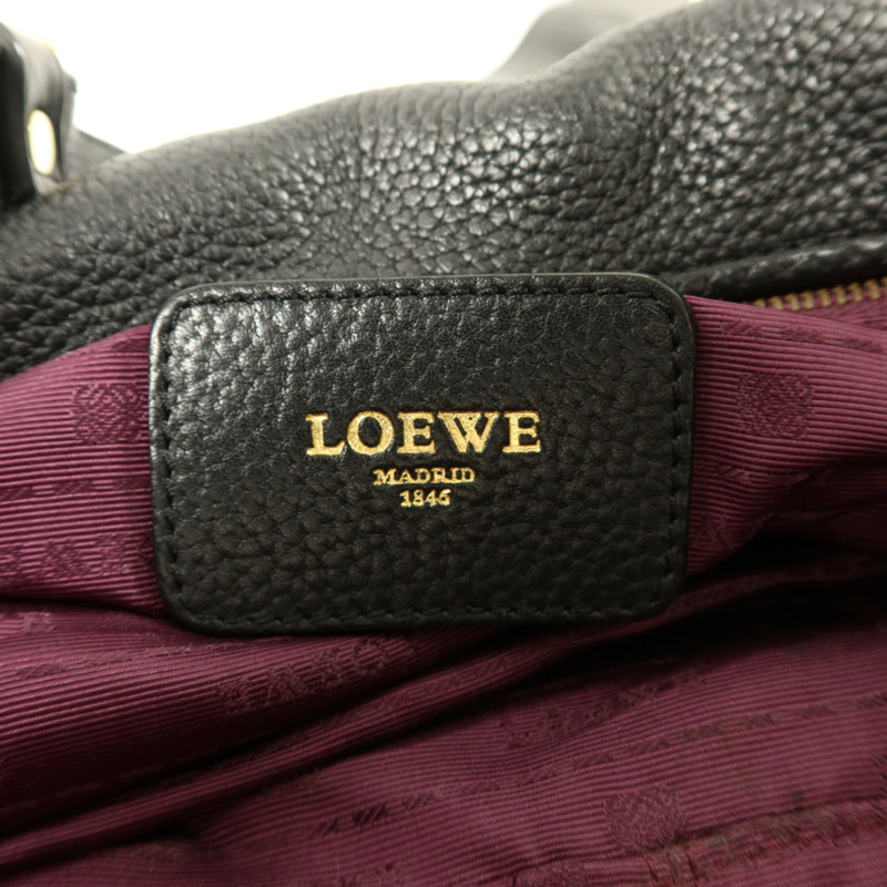 LOEWE 牛皮皮革Calle Hobo Bag肩背袋-5