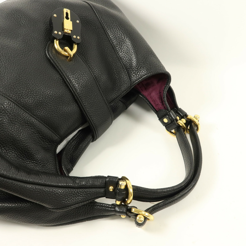 LOEWE 牛皮皮革Calle Hobo Bag肩背袋-7