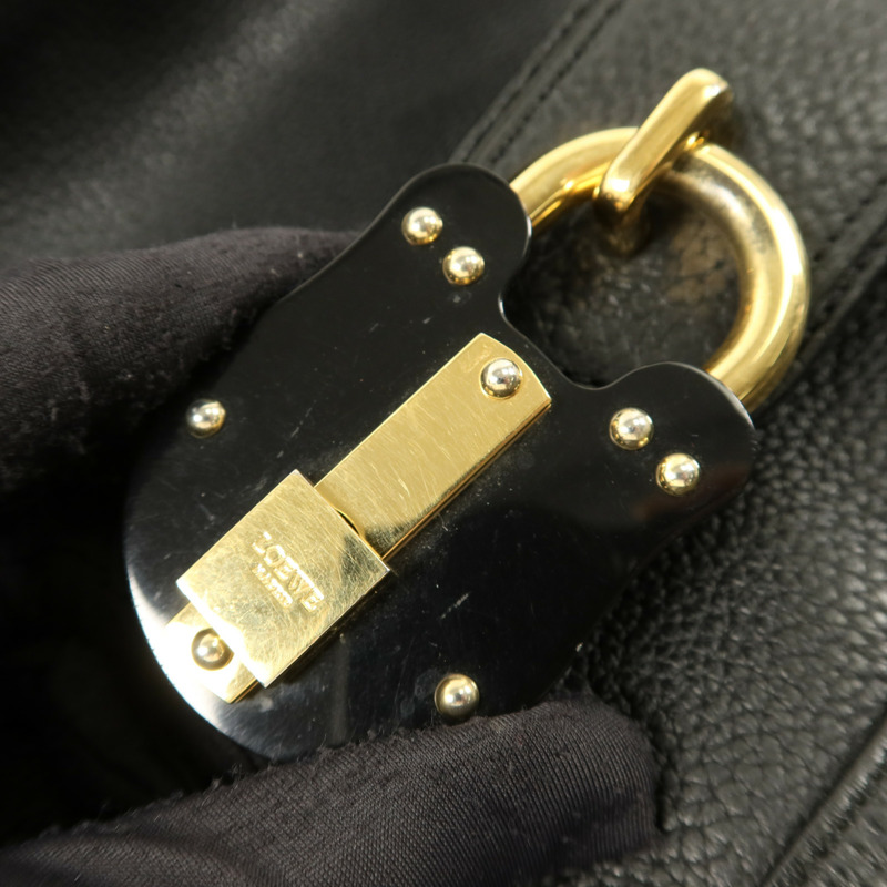 LOEWE 牛皮皮革Calle Hobo Bag肩背袋-8