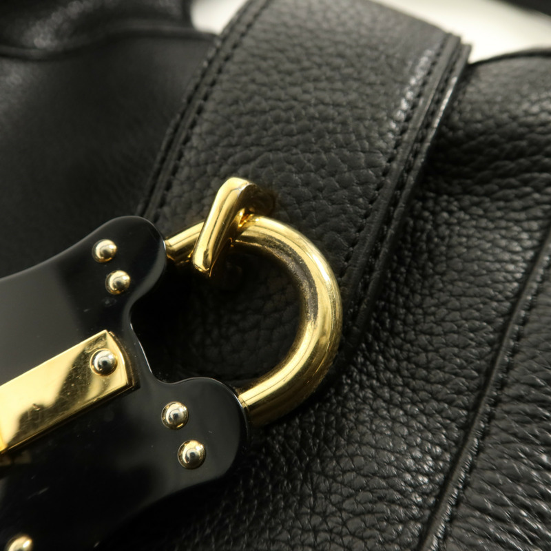 LOEWE 牛皮皮革Calle Hobo Bag肩背袋-9