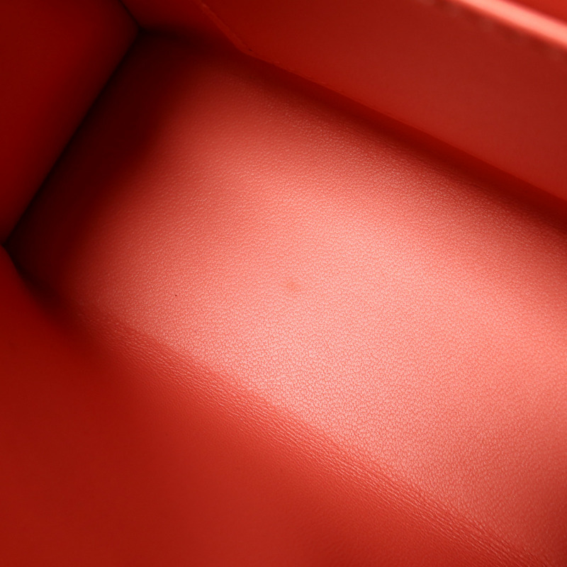 HERMES Chevre皮革Mini Kelly II手挽肩背兩用袋Rose Extreme-16