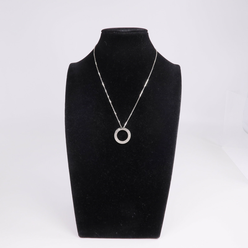 CARTIER 18K白金Love Necklace 3 Diamonds鑽石項鍊-8