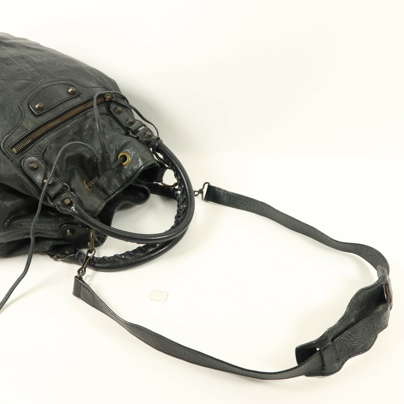 BALENCIAGA 牛皮皮革Classic Pompon手挽肩背兩用袋-8