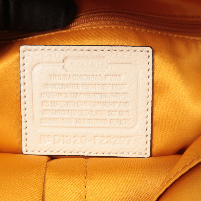COACH 帆布/牛皮皮革Tote Bag手挽袋-5