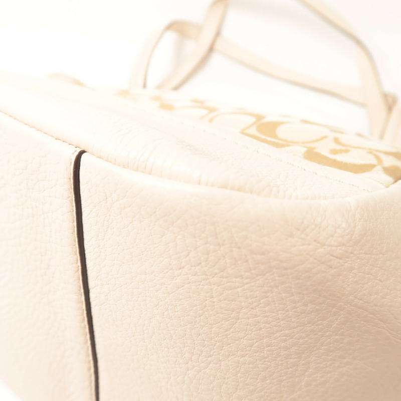 COACH 帆布/牛皮皮革Tote Bag手挽袋-11